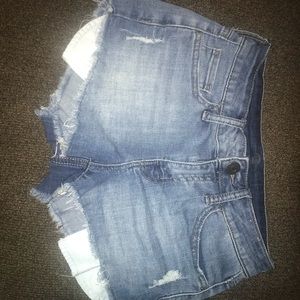 Blue jean shorts